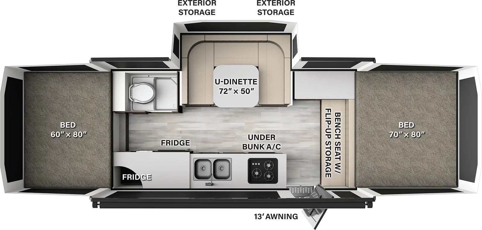 Flagstaff Tent 27MT Floorplan